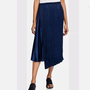 Vince Pleated Midi Length Skirt Pockets size L